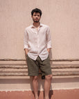 Light Natural Pure Linen Shirt