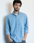 Lightweight Denim Shirt in Light Wash