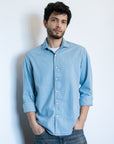 Lightweight Denim Shirt in Light Wash