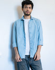 Lightweight Denim Shirt in Light Wash