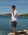 Indigo Stripe Finest Linen Shirt