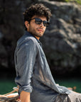 (Bestseller) Grey Linen Shirt