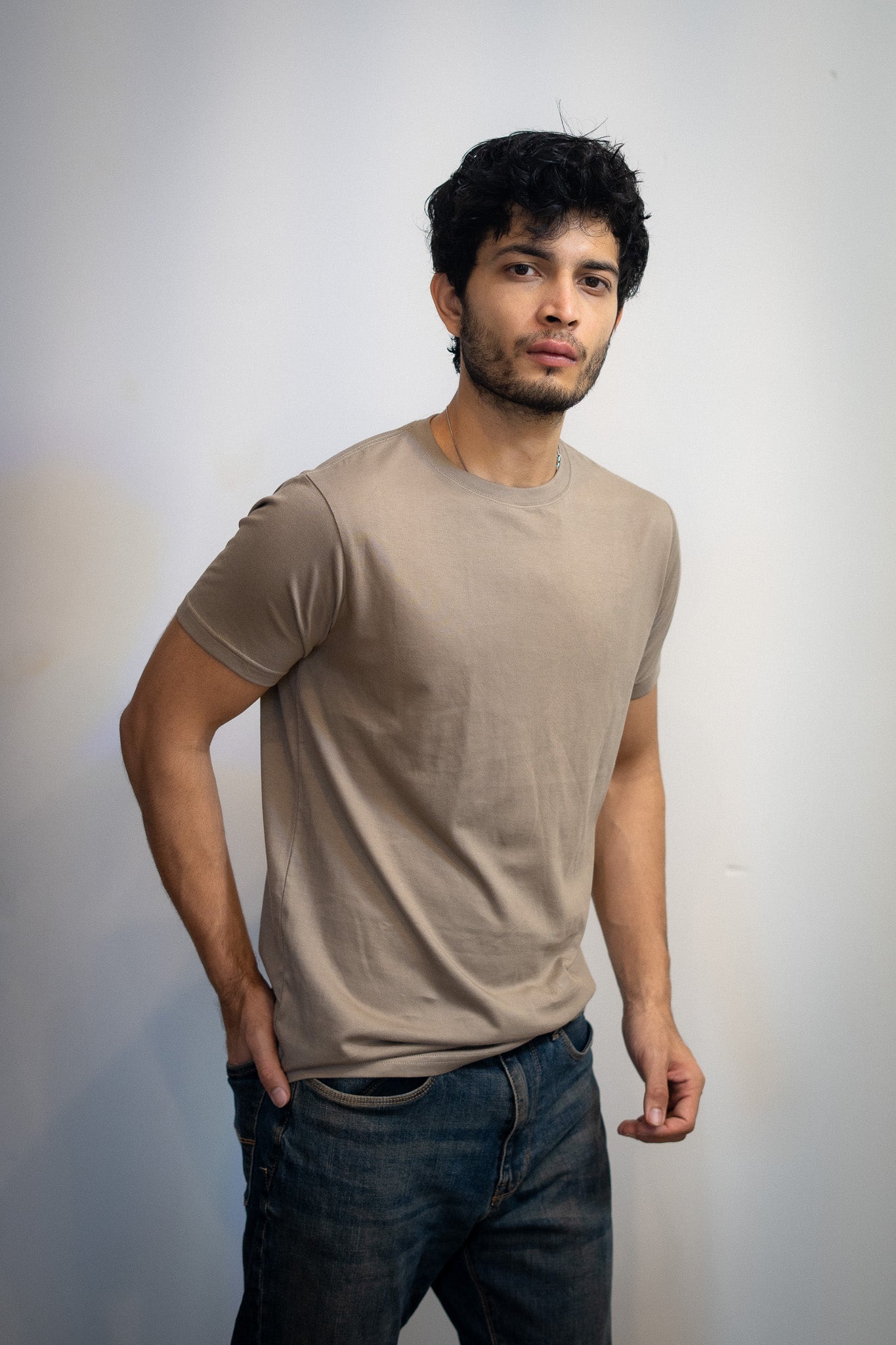 Authentic Supima® Tee - Desert Taupe