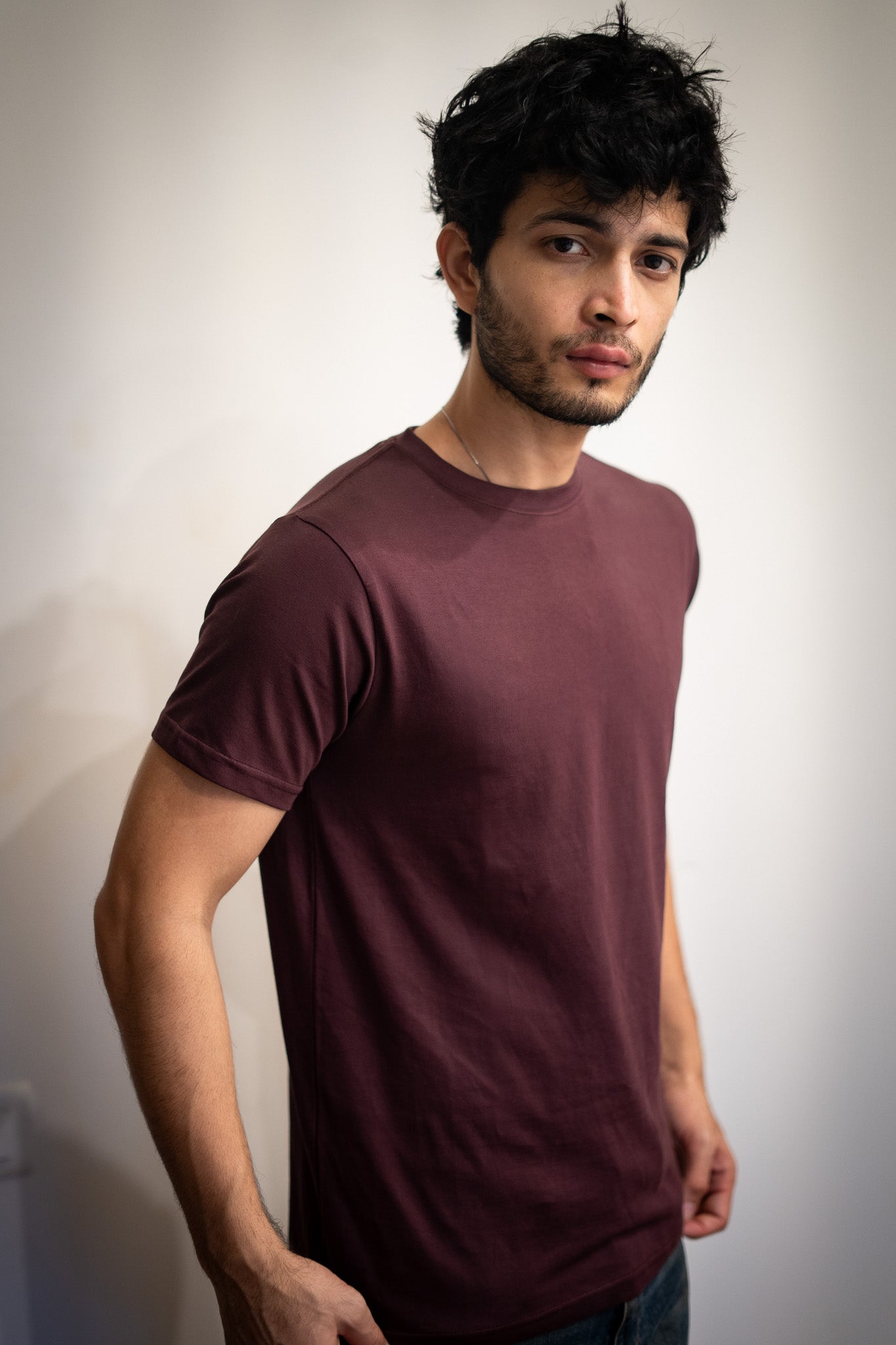 Authentic Supima® Tee - Plum