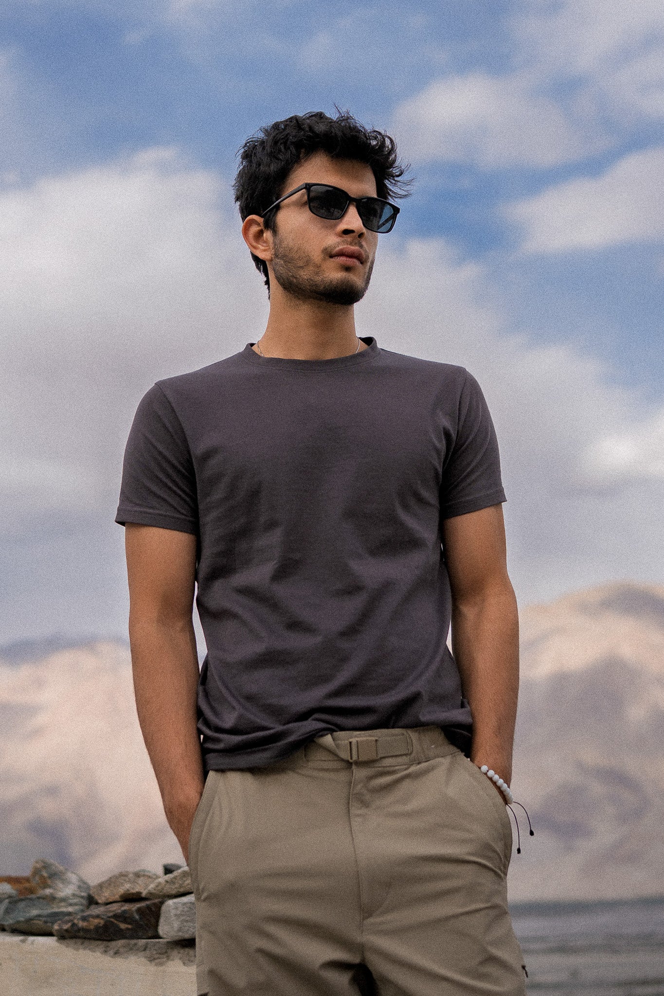 Authentic Supima® Tee - Charcoal Grey