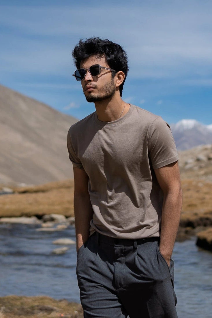 Authentic Supima® Tee - Desert Taupe