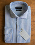 Blue Striped 100% Cotton Shirt