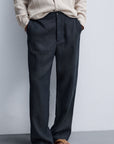 Black Linen Pants - Lightweight