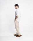 Natural Beige Linen Pants