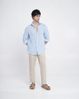 Sky Irish Linen Shirt