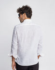 White Irish Linen Shirt