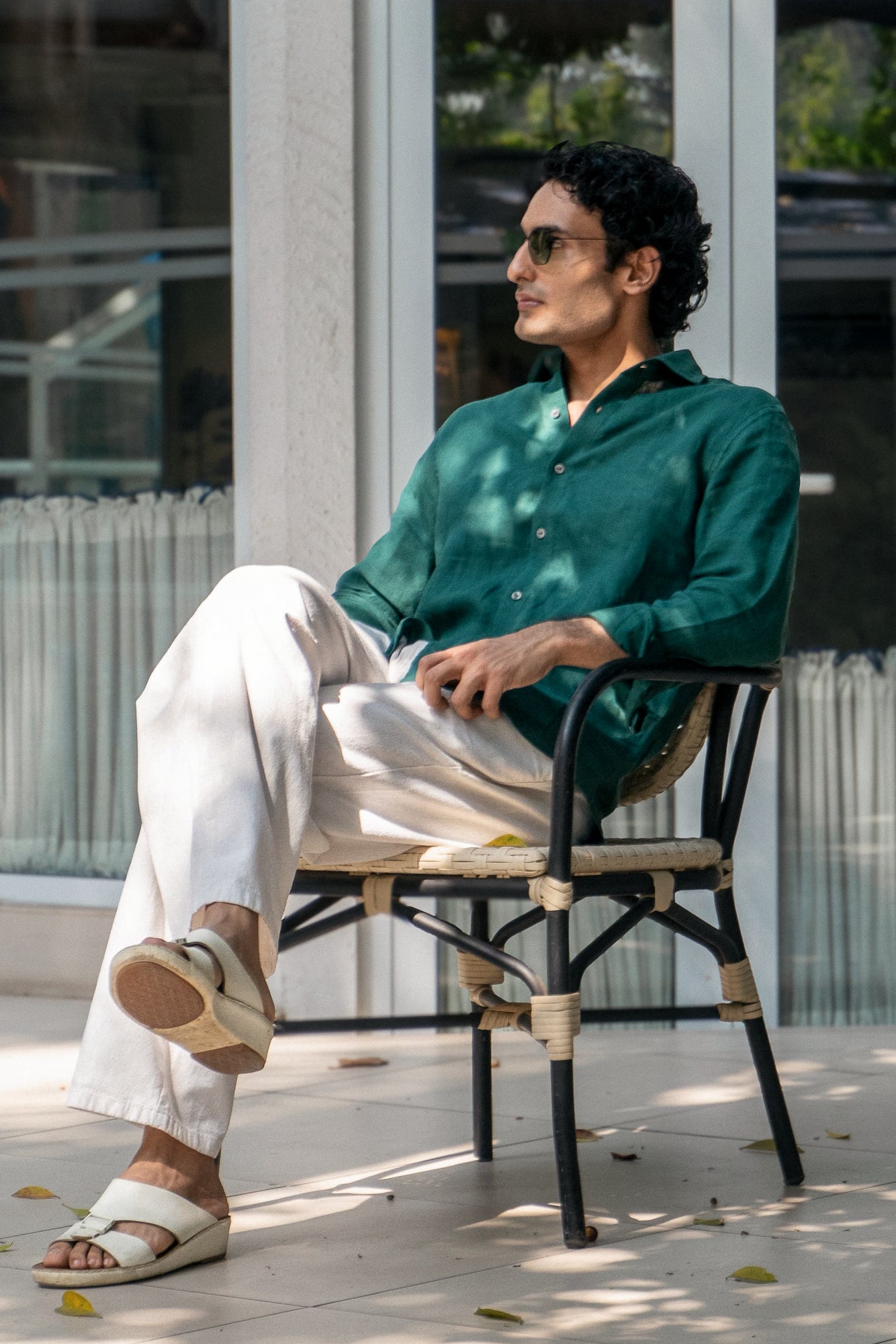 Transformative Teal Irish Linen Shirt – Stan Edition