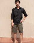 Black Irish Linen Shirt - 70 LEA