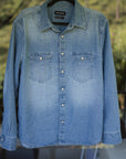 Midweight Denim Shirt in Light Wash