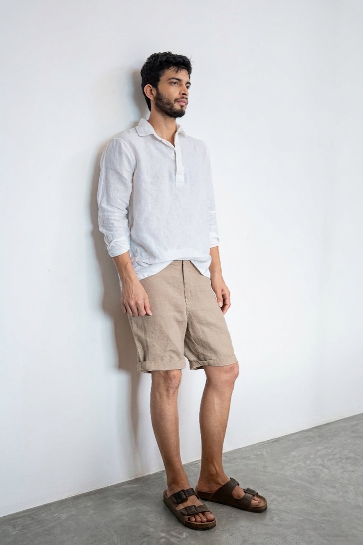Sand Linen Shorts