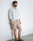 Sand Linen Shorts