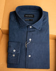 Lightweight Denim Shirt in Dark Wash