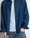 Lightweight Denim Shirt in Dark Wash
