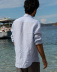 Indigo Stripe Finest Linen Shirt