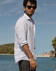 Indigo Stripe Finest Linen Shirt