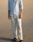 Off White Linen Pants