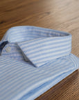 Blue Striped 100% Cotton Shirt