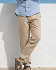 Khaki Linen Pants